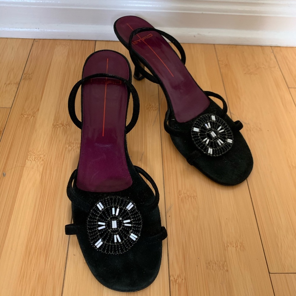 ETRO Slingback Beaded Sandals